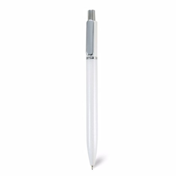עט מתכת דגם גפן צבע לבן